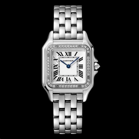 cartier watch white gold|cartier panthere watch white gold.